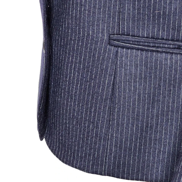 Harve Benard Womens Single Breasted Pinstripe Wool Blazer Suit Jacket Medium - Picture 5 of 11